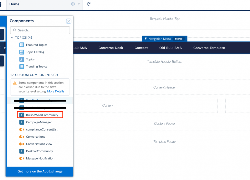 Bulk Messaging component