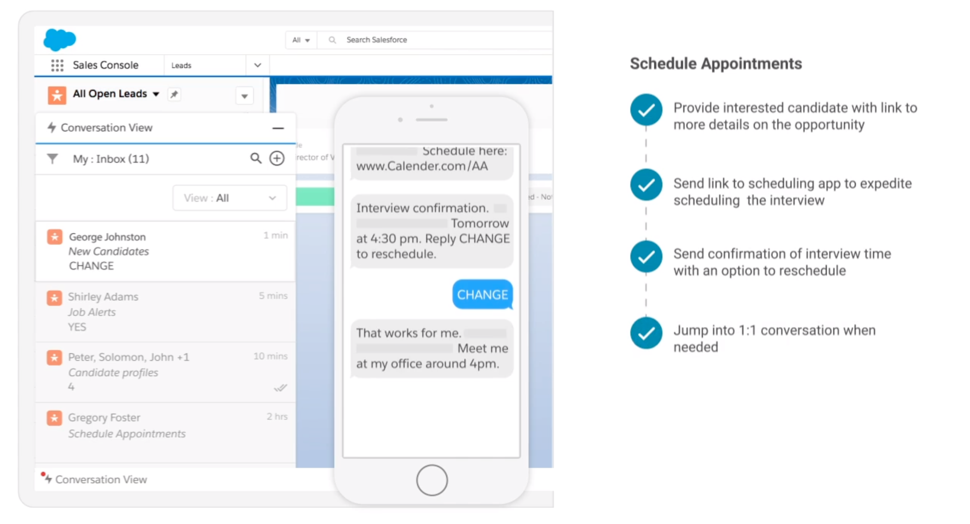 Scheduling Interviews and Appointments