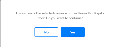 Unread conversation